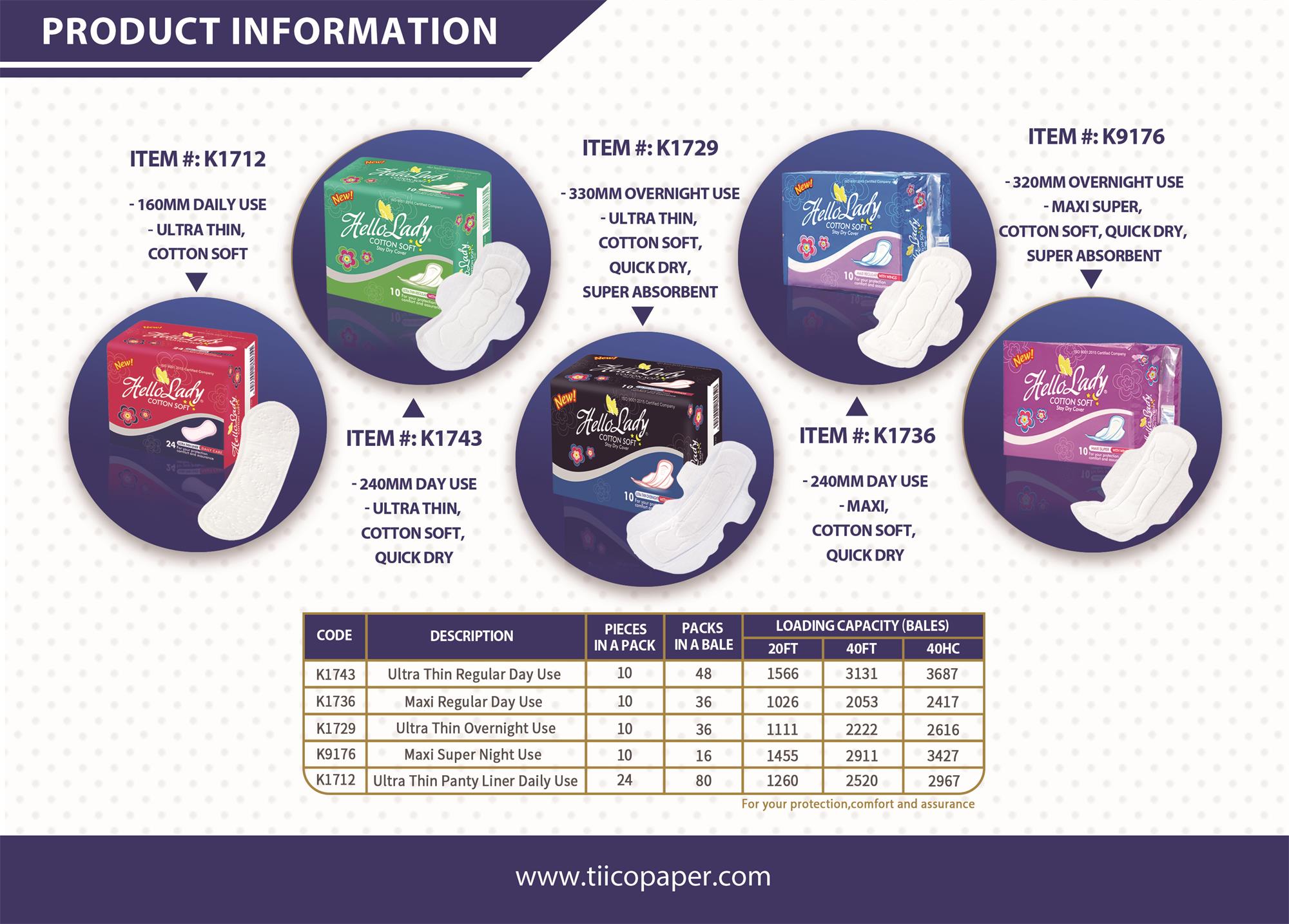 Hello Lady 240mm Maxi Sanitary Pads